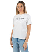 WEEKEND MAX MARA - T-Shirt Jersey Cotone Bianco