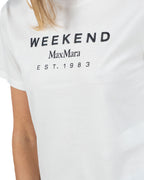 WEEKEND MAX MARA - T-Shirt Jersey Cotone Bianco