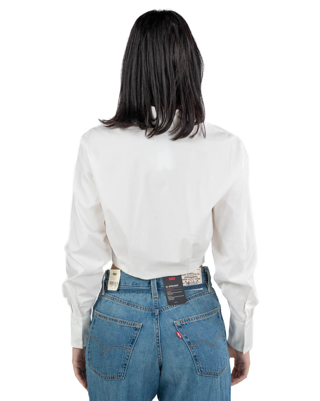 GAUDI - Camicia Crop Bianca