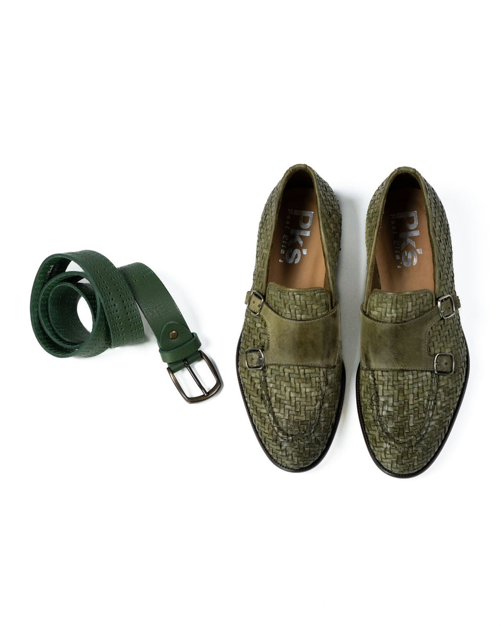 BERTI MODE COLLECTION - Cintura con Borchie e Fibbia Argento