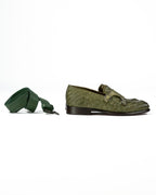 PAWELK'S - Mocassino con fibbie verde militare