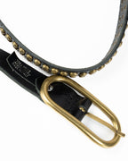 BERTI MODE COLLECTION - Cintura con Fibbia e Borchie Ottone