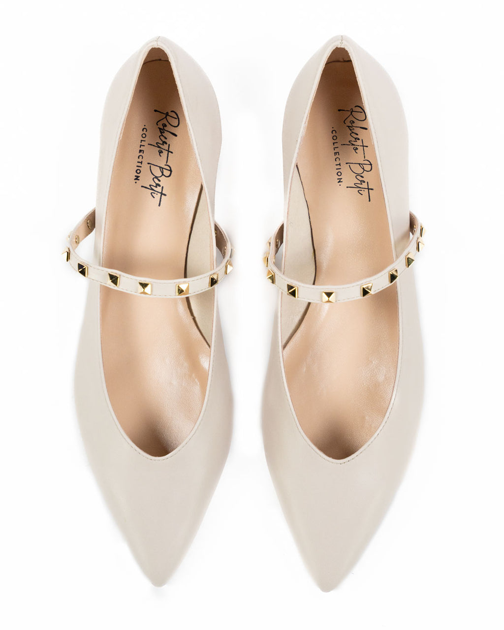 BERTI MODE COLLECTION - Cintura con Borchie e Fibbia Argento