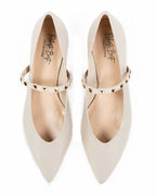 BERTI MODE COLLECTION - Cintura con Borchie e Fibbia Argento