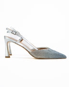 BERTI MODE COLLECTION - Cintura con Borchie e Fibbia Argento