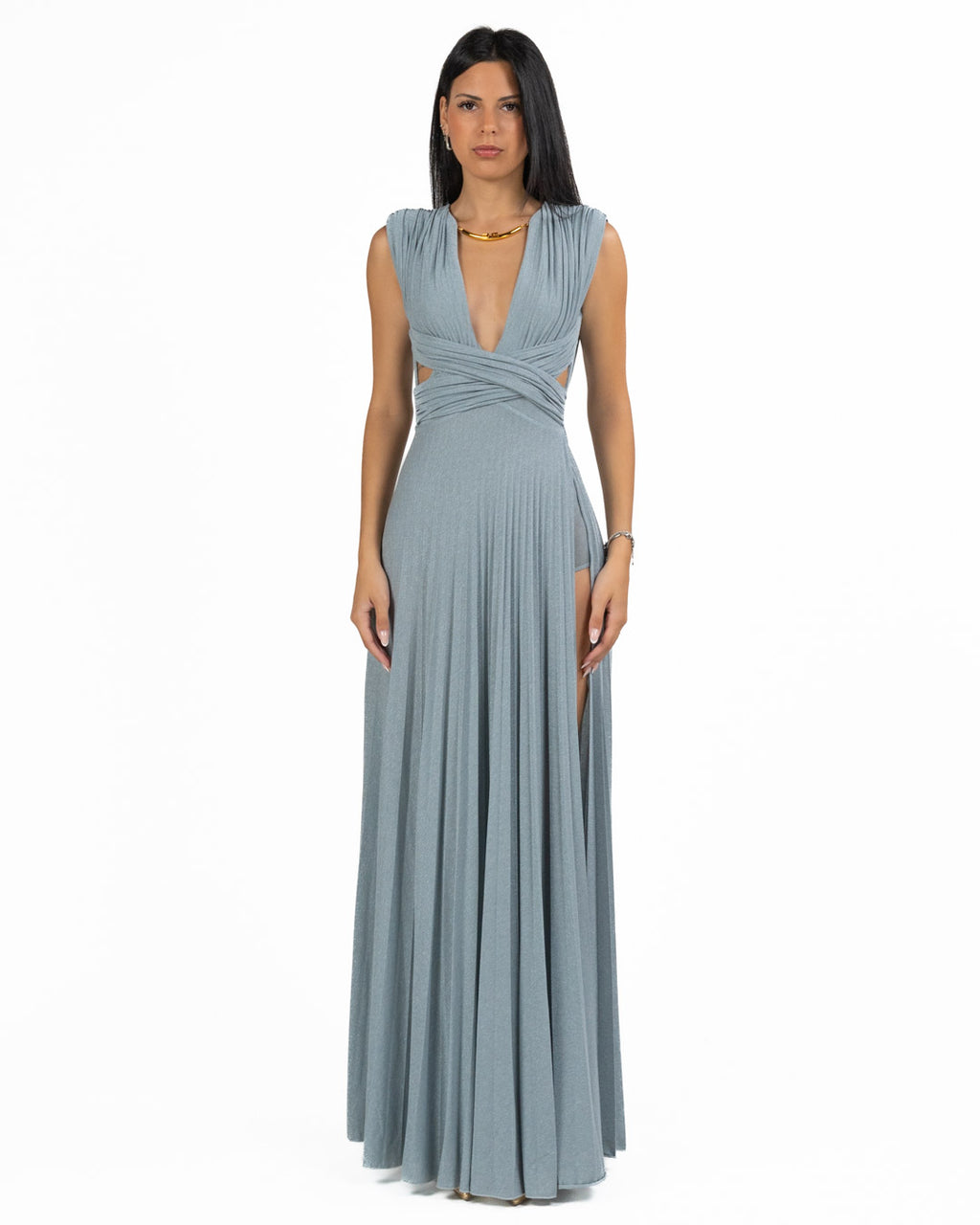 Elisabetta Franchi - Abito lungo bianco