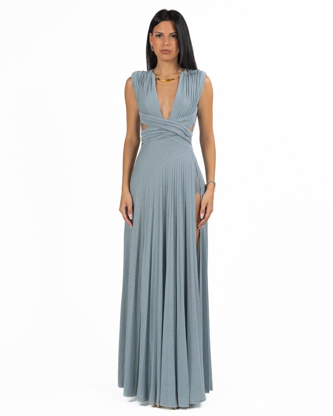 Elisabetta Franchi - Abito lungo bianco