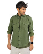 Over/d overshirt verde