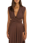 Elisabetta Franchi - Abito lungo caffè