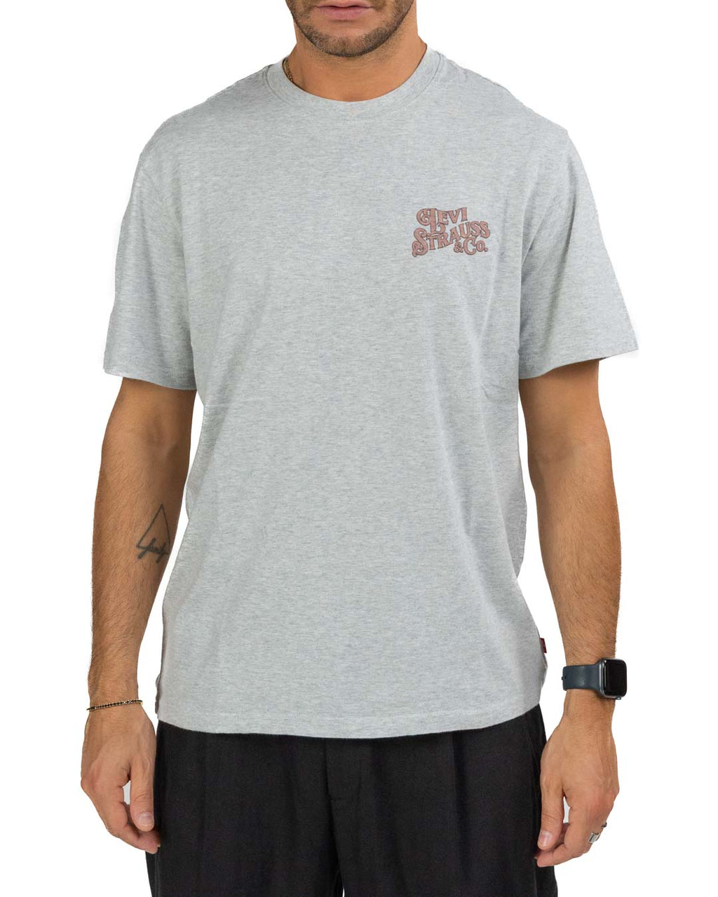 Levi's - T-shirt grigia con stampa