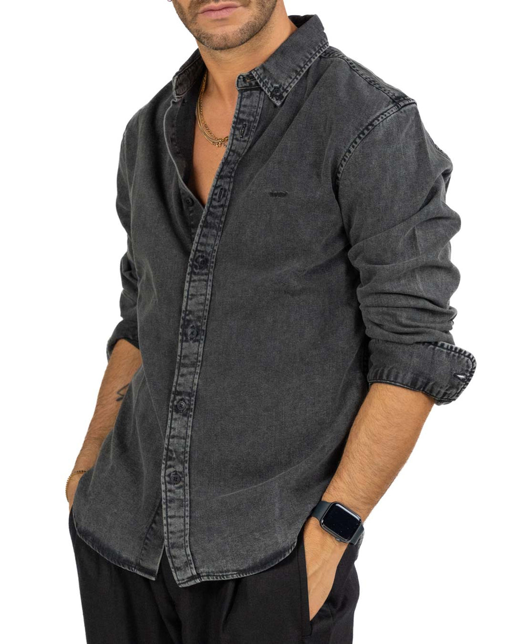 Levi's - Camicia in jeans nera