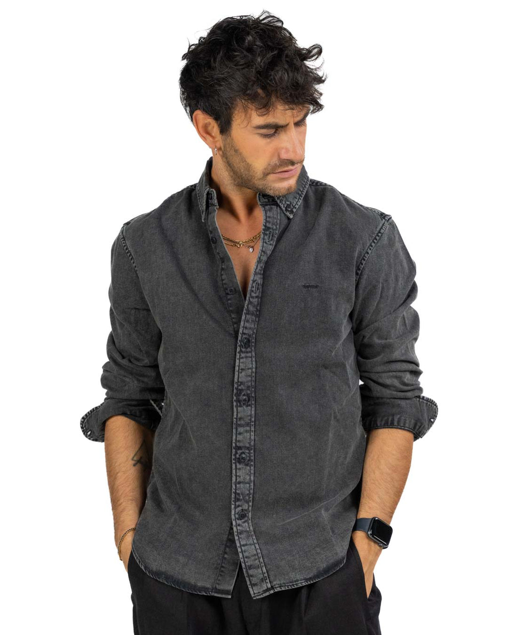 Levi's - Camicia in jeans nera