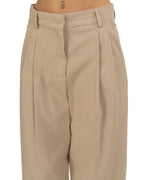 Weekend Max Mara - Pantalone con pence beige