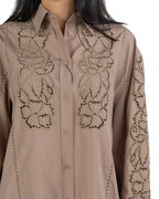 Weekend Max Mara - Camicia beige ricamata