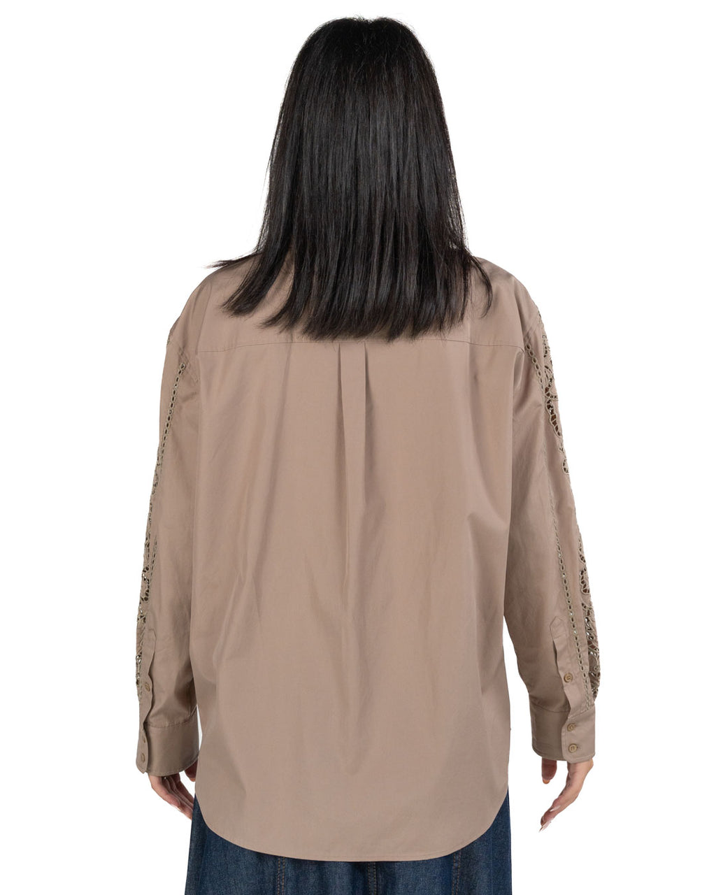Weekend Max Mara - Camicia beige ricamata