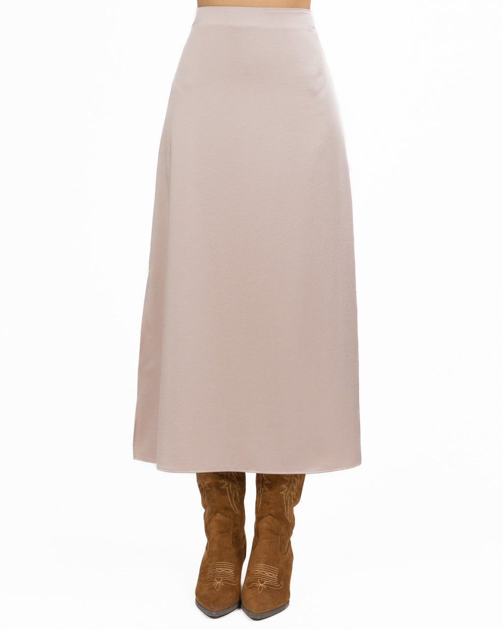 Weekend Max Mara - Gonna lunga in raso cipria