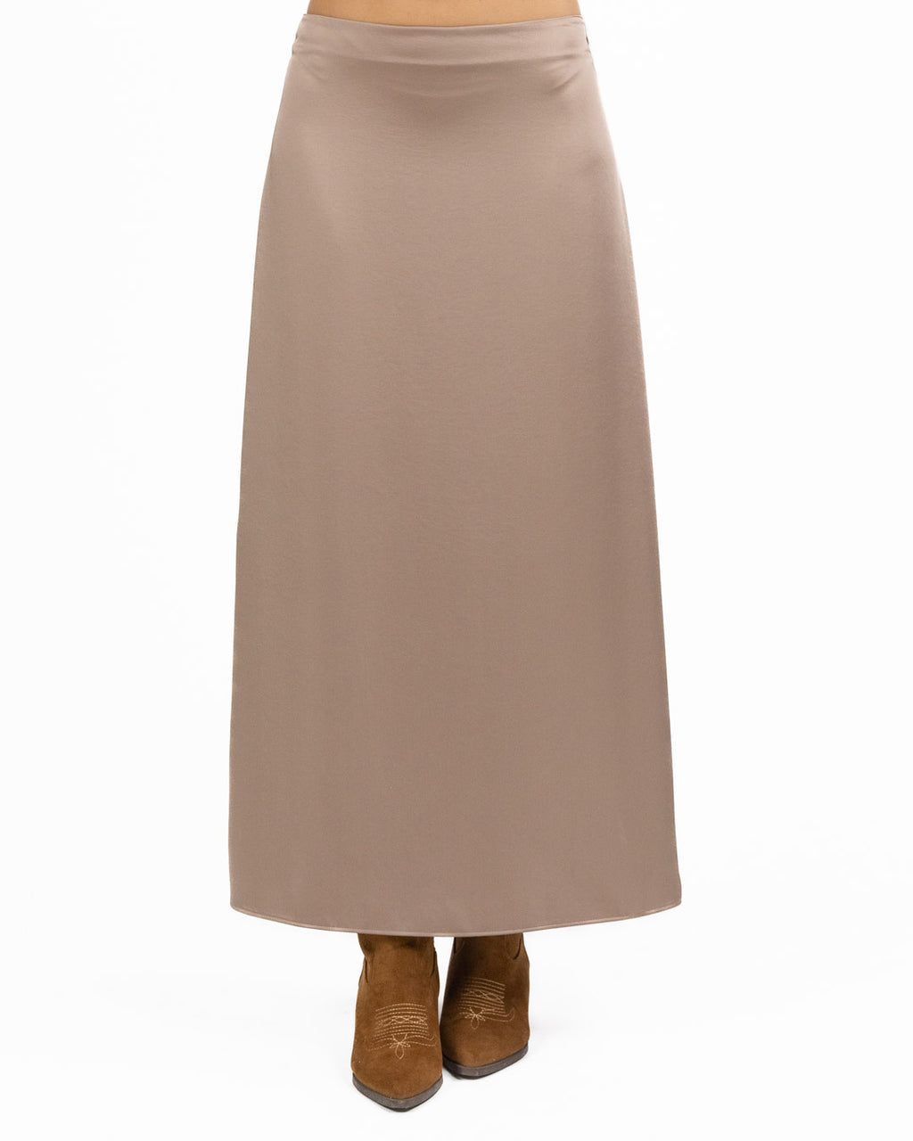 Weekend Max Mara - Gonna lunga in raso marrone