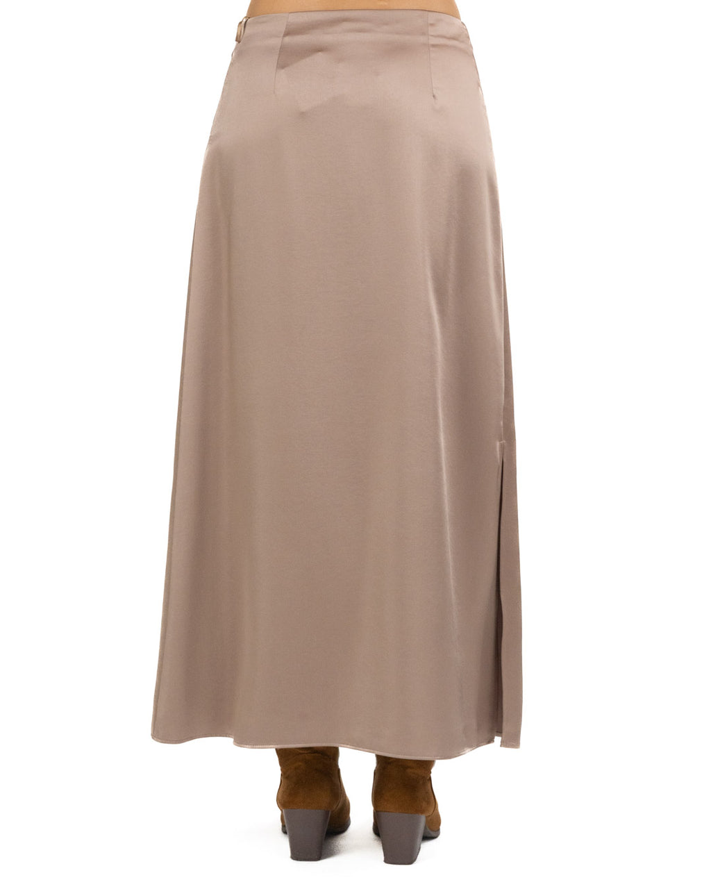 Weekend Max Mara - Gonna lunga in raso marrone