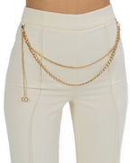 Twinset - Pantalone madreperla