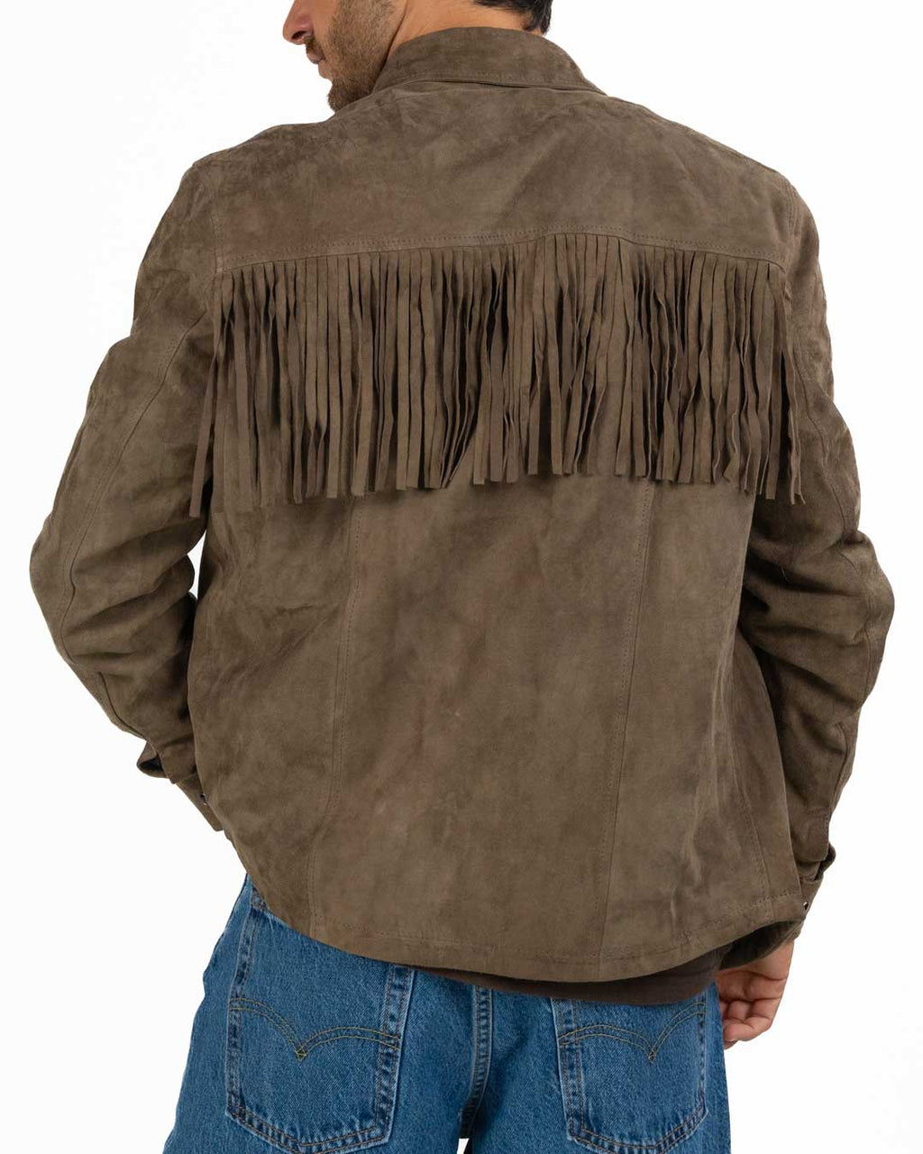 Berti Mode Collection giacca in camoscio con frange