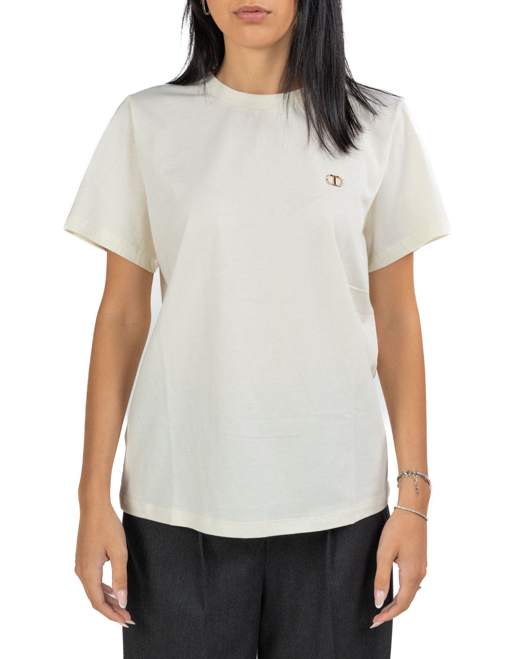 Twinset - T-shirt madreperla