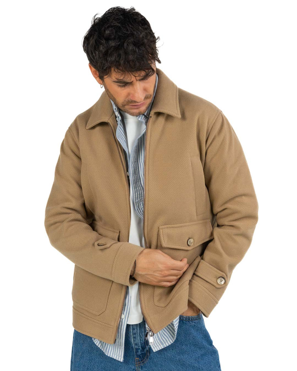 Over/d giubbino cammello