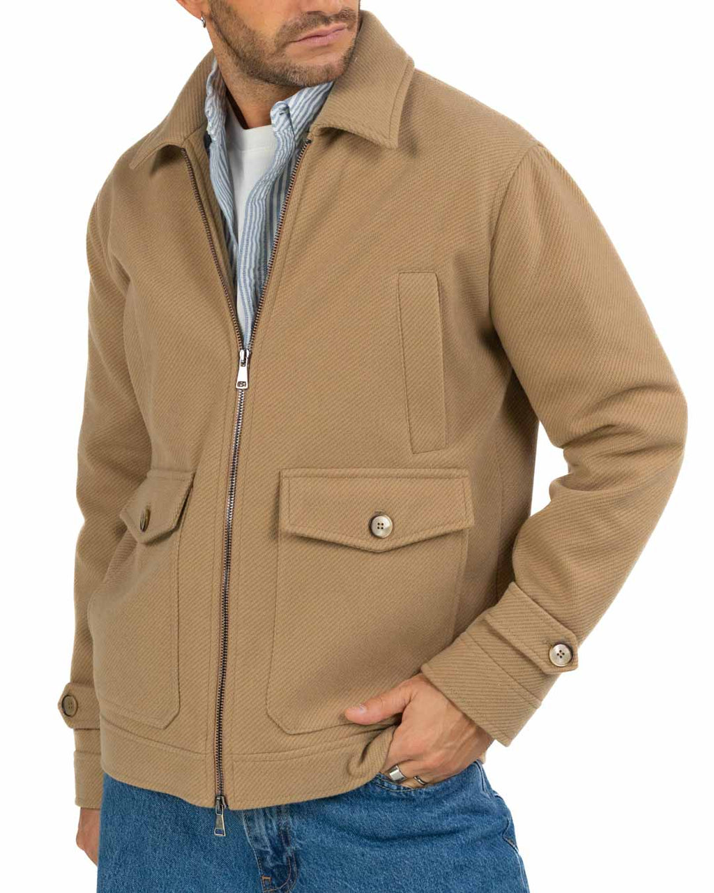 Over/d giubbino cammello