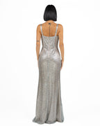 Berti Mode Collection - Abito sirena argento