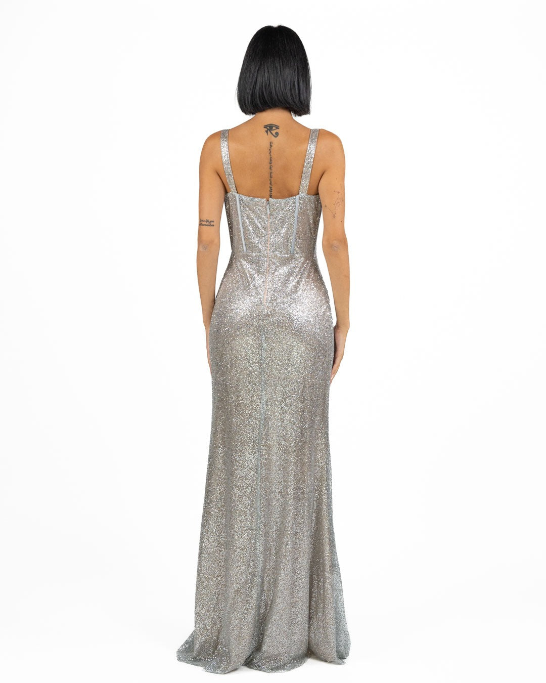Berti Mode Collection - Abito sirena argento
