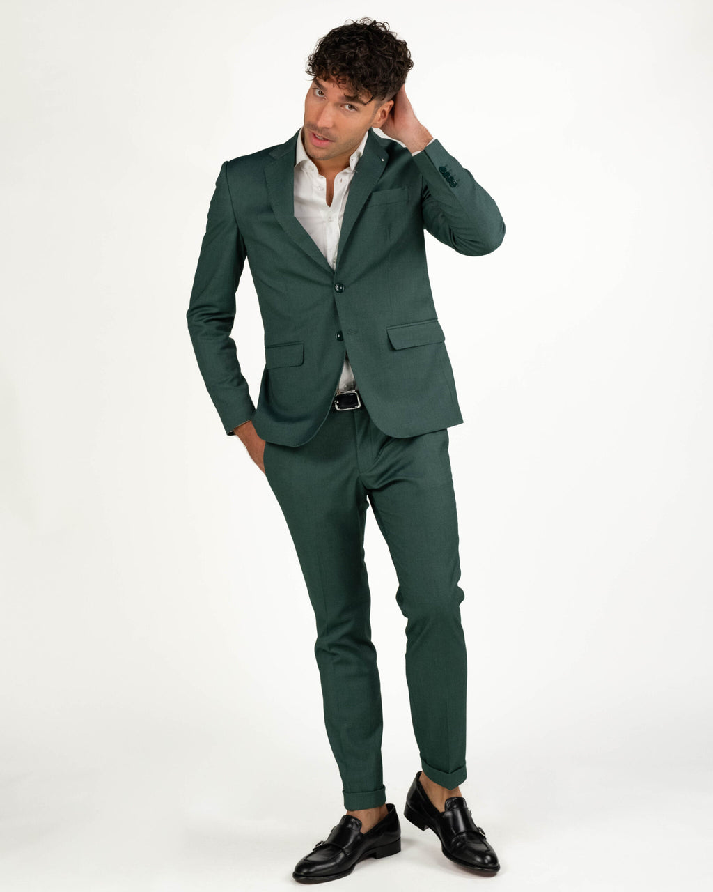 Langella - Completo verde grisaglia