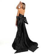 Berti Mode Collection - Abito a sirena nero con fiocco