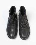 Paul Klim's - Stivaletto chelsea a pieghe con zip nero