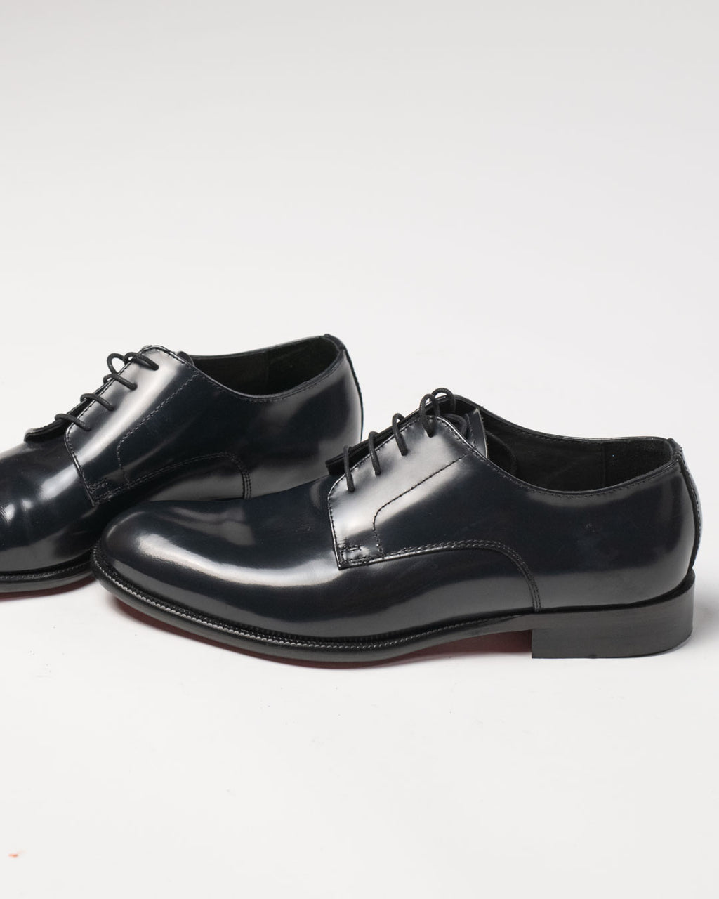 Paul Klim's - Derby lucido tinta unita blu notte