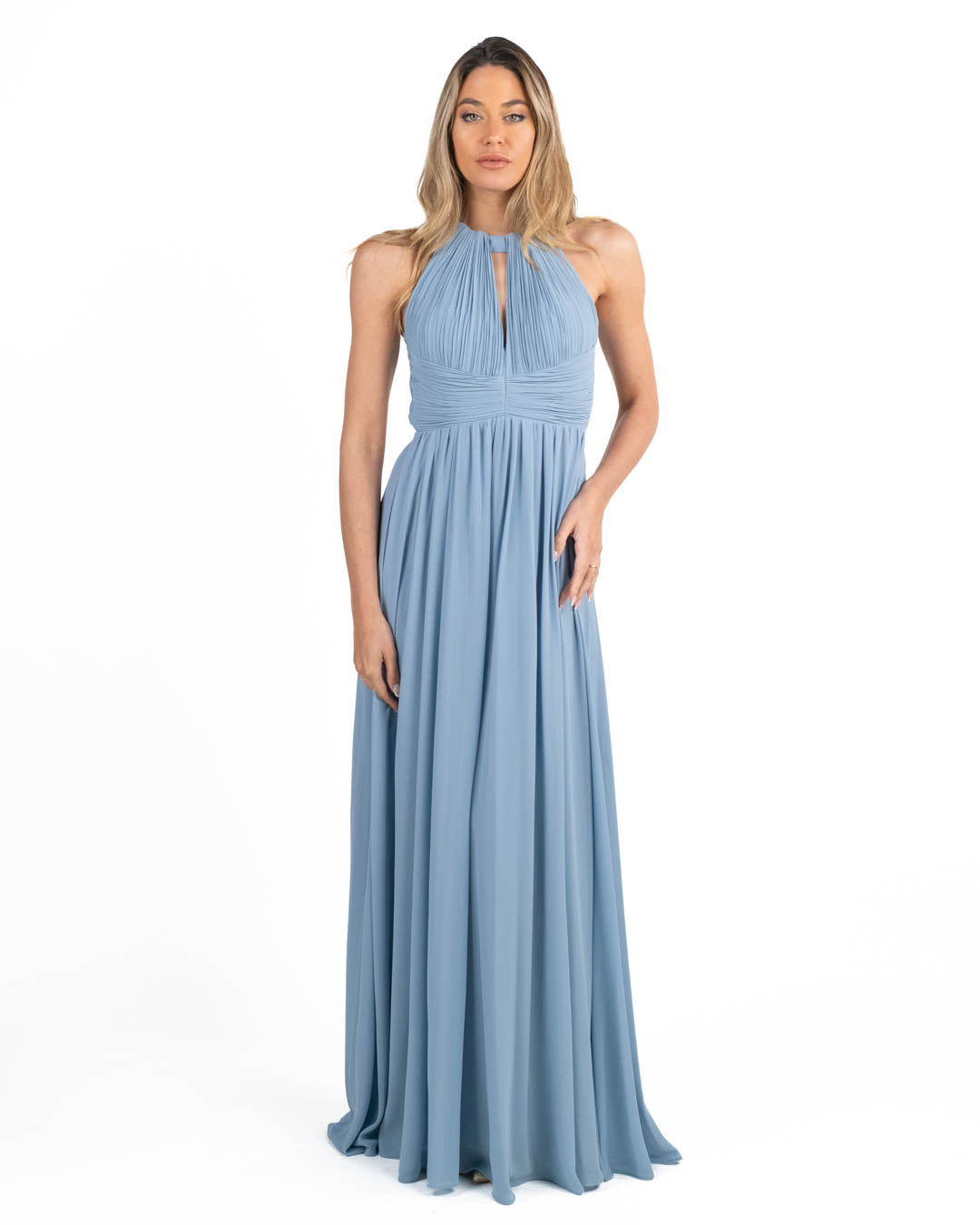 Berti Mode Collection - Abito lungo azzurro