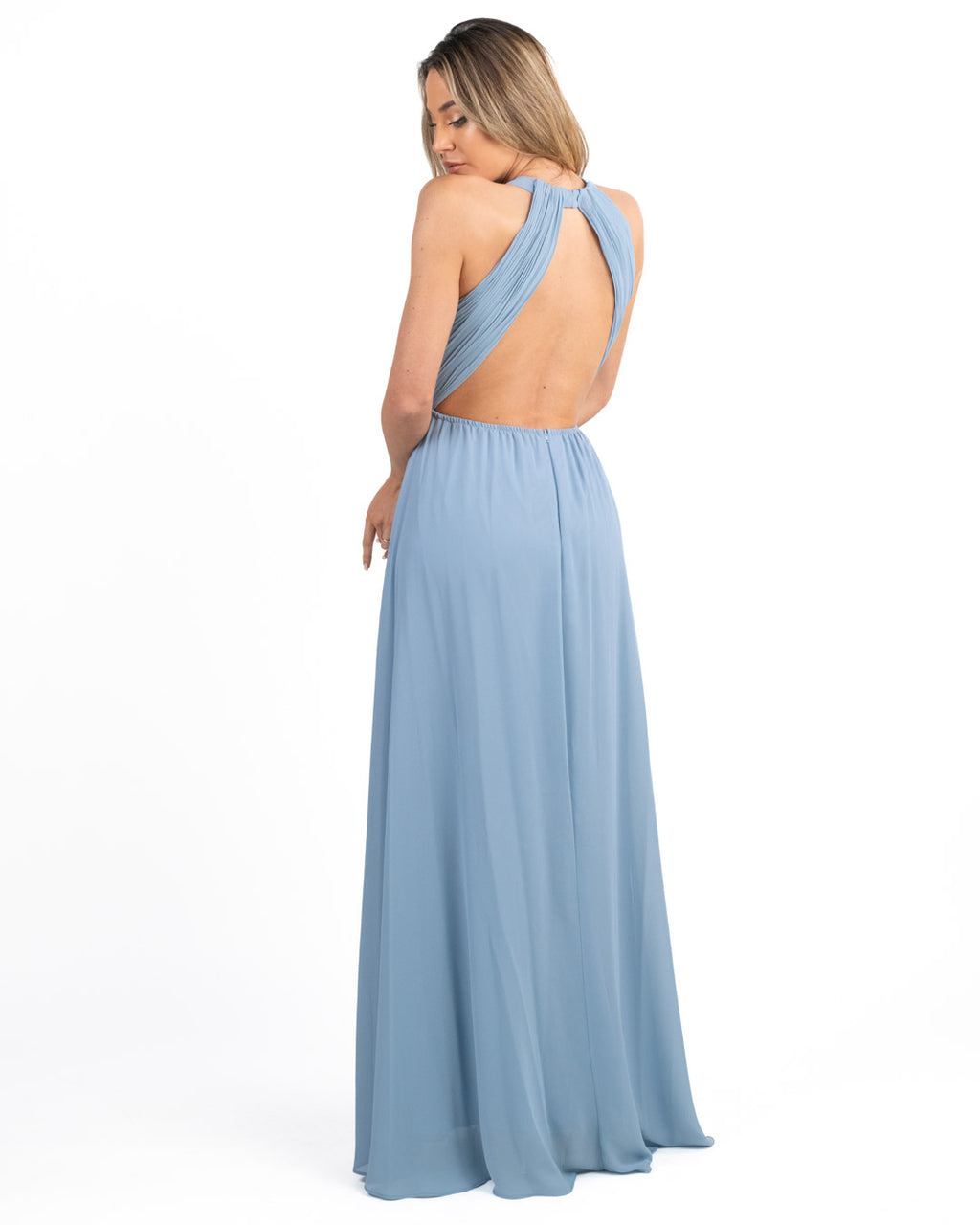 Berti Mode Collection - Abito lungo azzurro