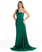 Berti Mode Collection - Abito verde monospalla