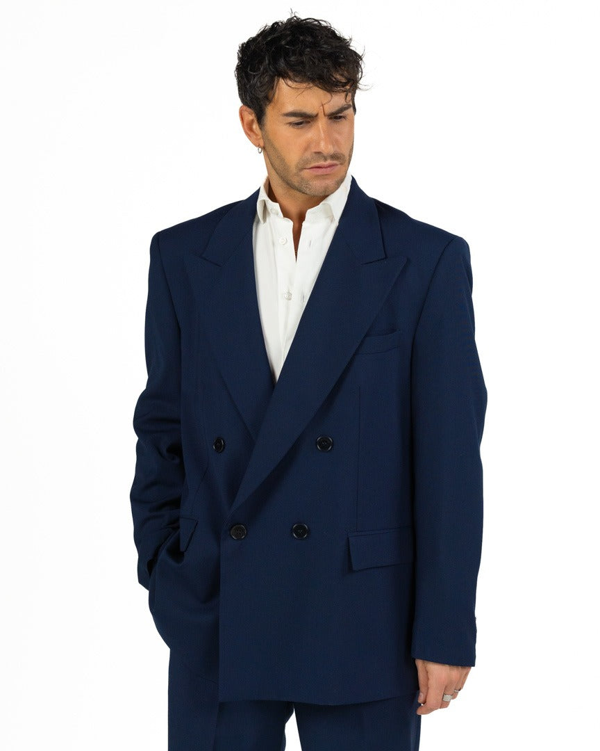 I'M BRIAN - Giacca doppiopetto blu