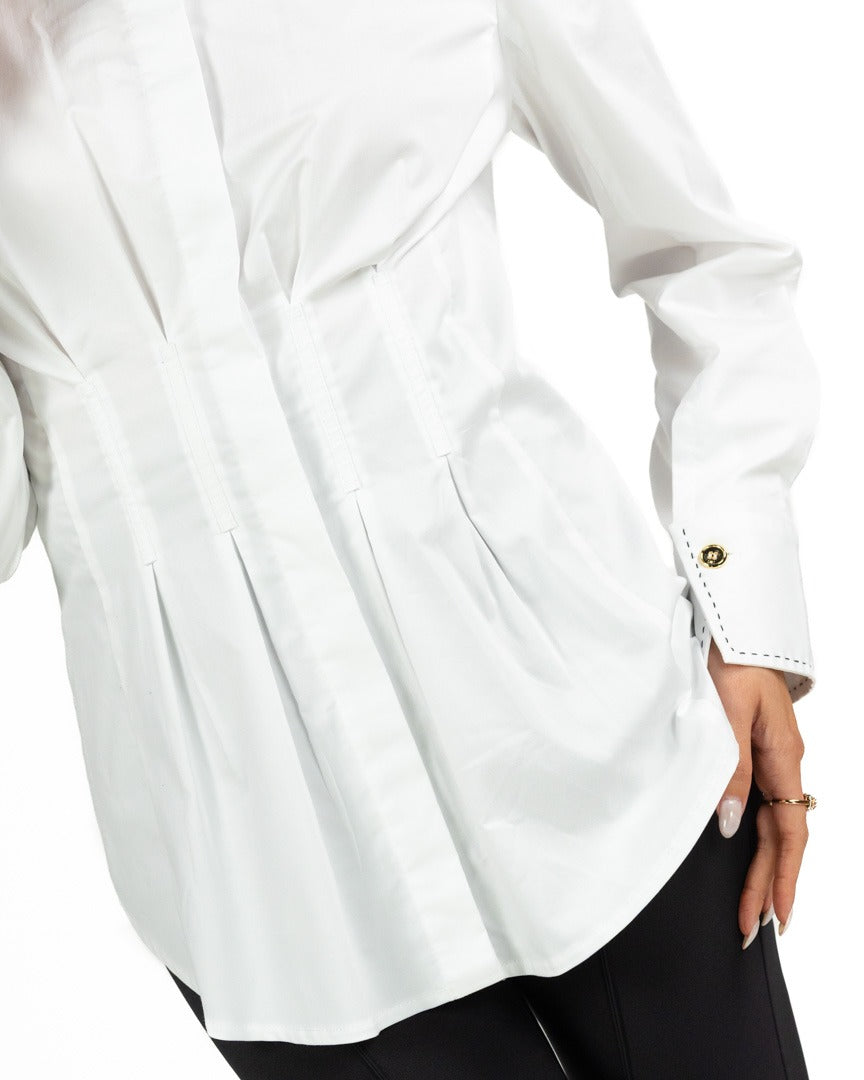 Elisabetta Franchi - camicia in raso di cotone