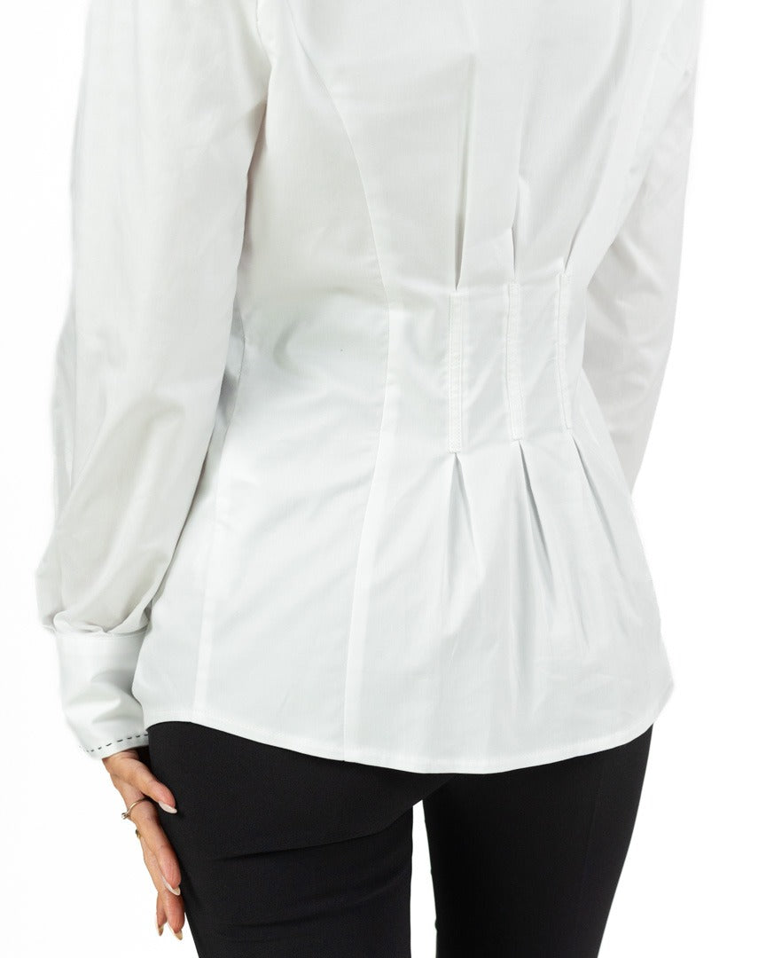 Elisabetta Franchi - camicia in raso di cotone