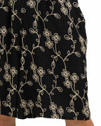 Berna - Bermuda nero con ricami