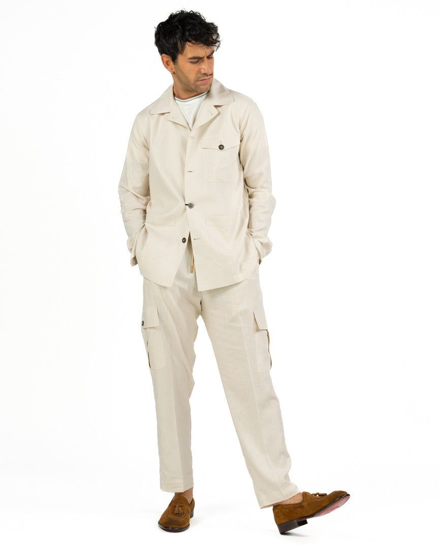 Over/D - Pantalone beige