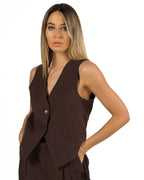 Vicolo - Gilet cioccolato