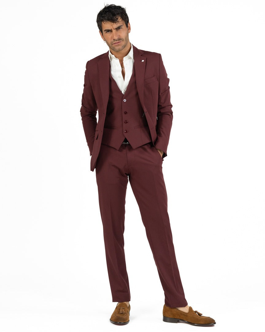 Langella - Completo tre pezzi bordeaux