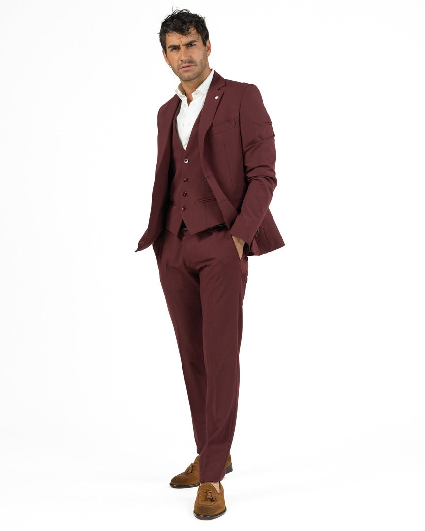 Langella - Completo tre pezzi bordeaux