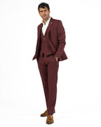 Langella - Completo tre pezzi bordeaux