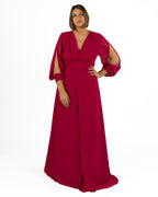 Berti Mode Collection - Abito manica lunga rosso