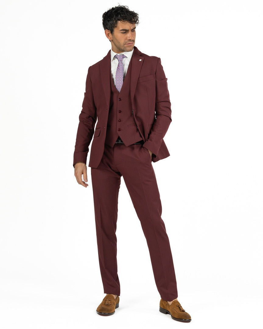 Langella - Completo tre pezzi bordeaux