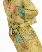 Souvenir - camicia fantasia verde