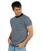 Fred Perry - T-shirt a righe blu