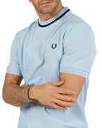 Fred Perry - T-shirt pique grigio